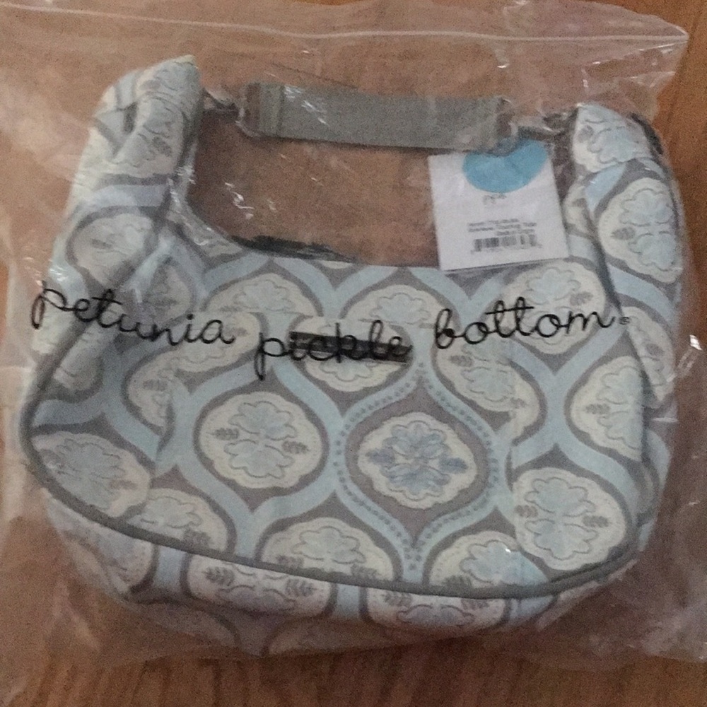Petunia picklebottom blue touring tote diaper bag